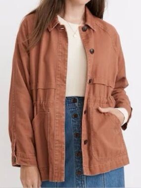 Madewell Ashgrove Chore Coat, warm umber, small, EUC